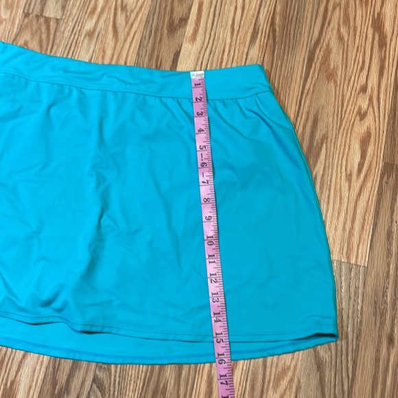 20W Swim Skirt, aqua, attached panty - Picture 3 of 6